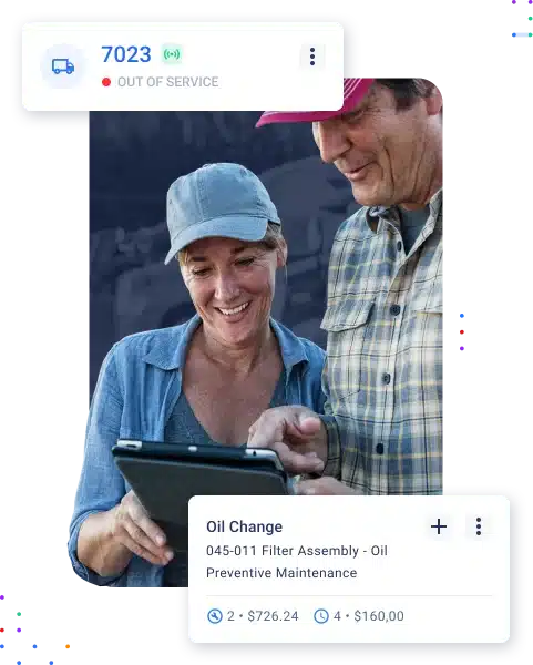 Truck Drivers Filling Our Dvir With Fleetpal On Their Tablet